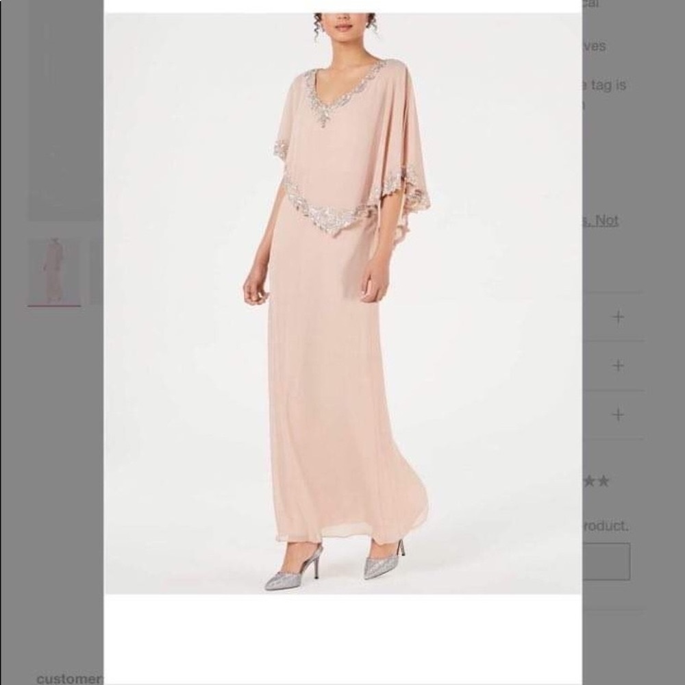COPY - J Kara
Bead-Embellished Cape Gown